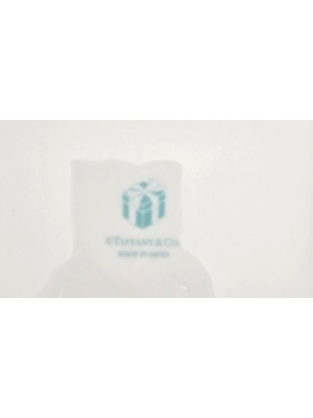 TIFFANY & Co Blue Box Plate Bone China Porcelain White Ribbon Square 10" Plate - Picture 6 of 11